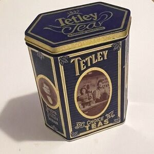 Tetley Tea Advertisement Tin Choice Teas.1837-1987. Made In England. Excellent!